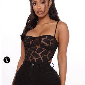 shattered lines bodysuit